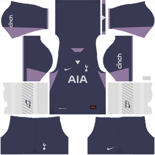 Kit Tottenham / Premier League 2023-2024 Visitante Dream League Soccer