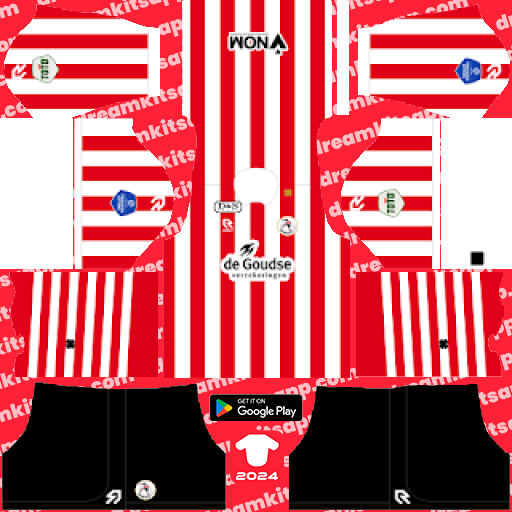 Kit Sparta Rotterdam / Eredivisie 2023-2024 Dream League Soccer