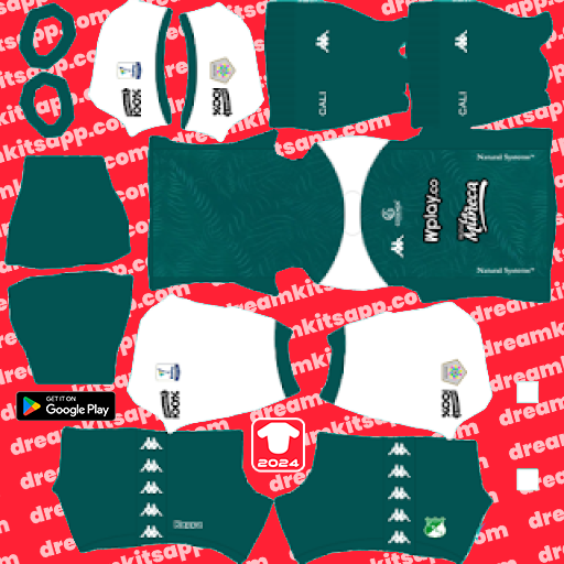 Kit Deportivo Cali / Liga BetPlay 2023 Dream League Soccer