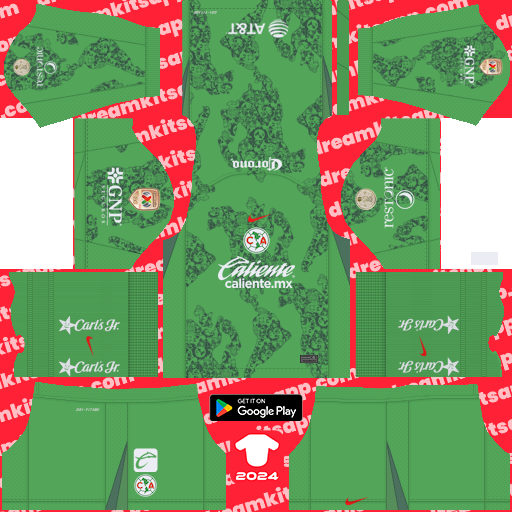 GK Away Kit America / Liga MX 2024-2025 Dream League Soccer