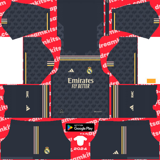 Away Kit Real Madrid / LaLiga EA Sports 2023-2024 Dream League Soccer