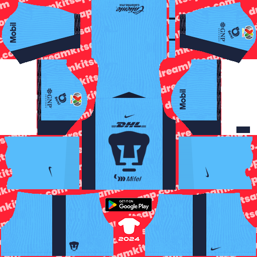 Third Kit Pumas / Liga MX 2023-2024 Dream League Soccer