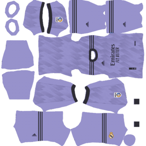 Kit Real Madrid / LaLiga EA Sports 2022-2023 Visitante Dream League Soccer
