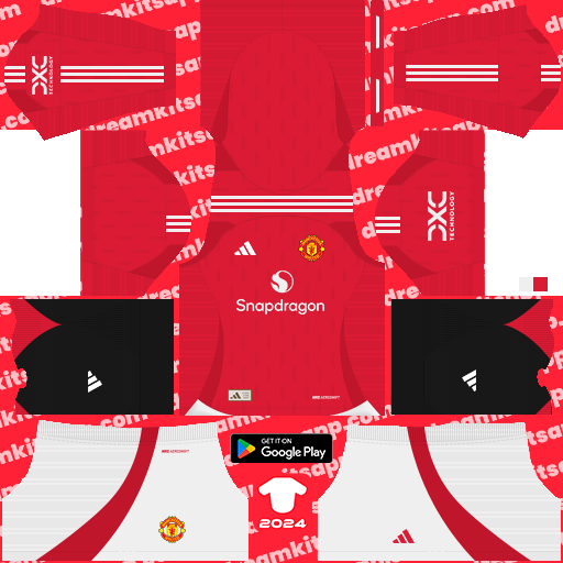 Home Kit Manchester United / Premier League 2024-2025 Dream League Soccer