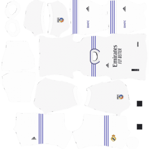 Home Kit Real Madrid / LaLiga EA Sports 2022-2023 Dream League Soccer