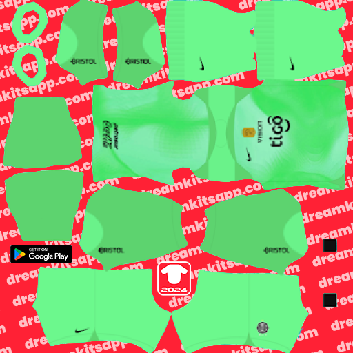 GK Home Kit Club Olimpia / Copa Tigo Visión 2023 Dream League Soccer