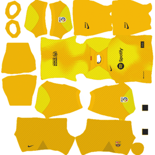 GK Home Kit Barcelona / LaLiga EA Sports 2022-2023 Dream League Soccer