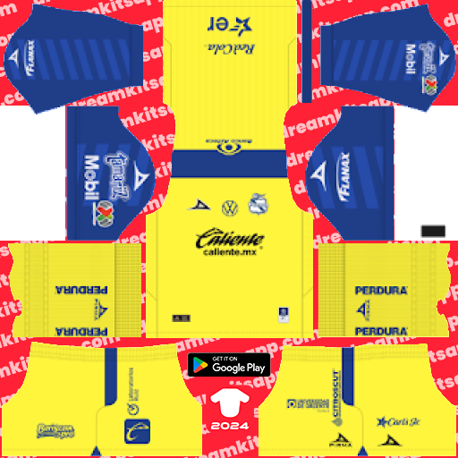 Kit Club Puebla / Liga MX 2023-2024 GK Tercero Dream League Soccer