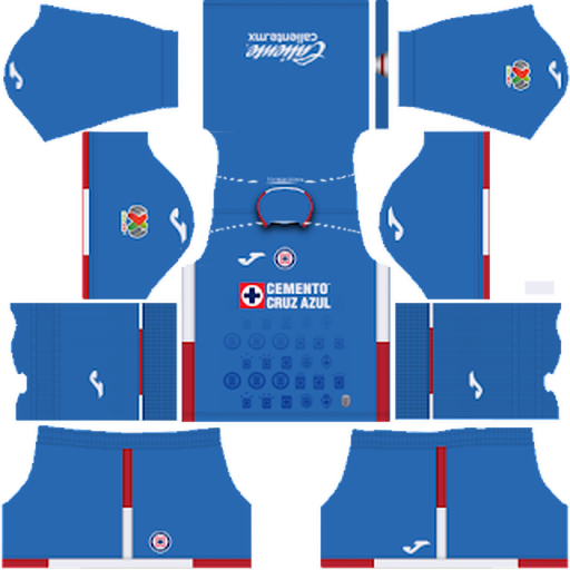 Home Kit Cruz Azul / Liga MX 2022-2023 Dream League Soccer