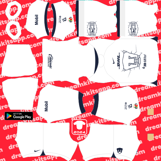 Kit Pumas / Liga MX 2023-2024 Local Dream League Soccer