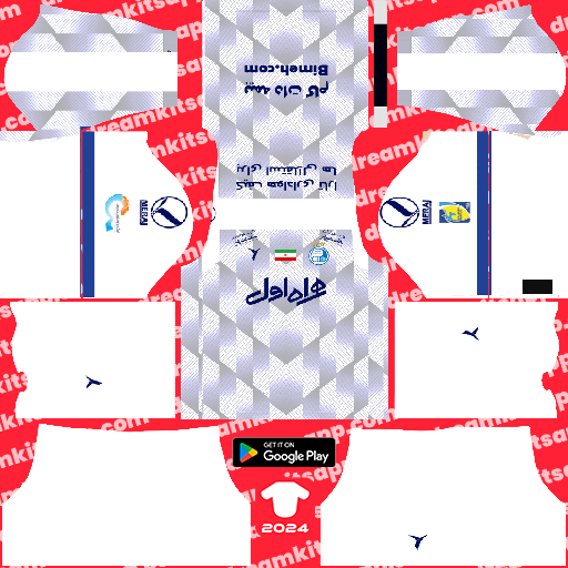 Kit Esteghlal FC / Iran Pro League 2022-2023 Visitante Dream League Soccer