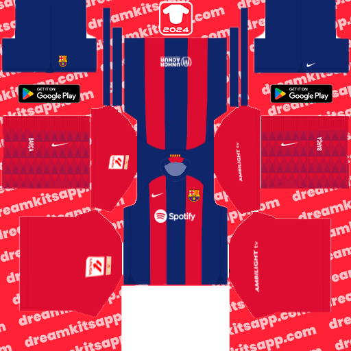 Kit Barcelona / LaLiga EA Sports 2023-2024 Local Dream League Soccer