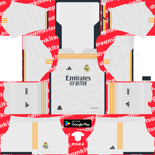 Kit Real Madrid / LaLiga EA Sports 2023-2024 Local Dream League Soccer