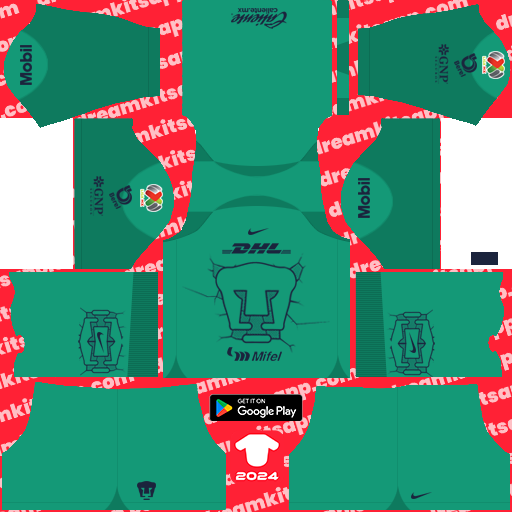 GK Third Kit Pumas / Liga MX 2023-2024 Dream League Soccer