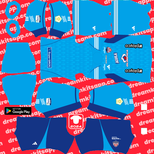 Kit Junior / Liga BetPlay 2024 GK Visitante Dream League Soccer