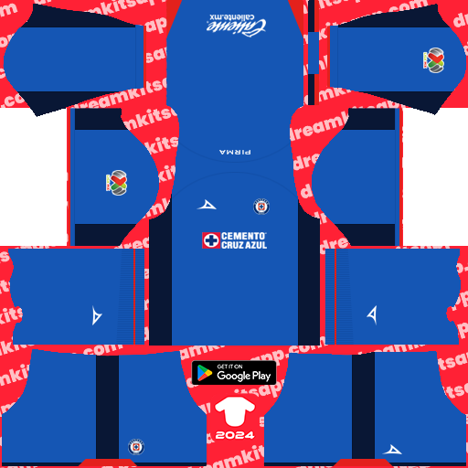 GK Third Kit Cruz Azul / Liga MX 2023-2024 Dream League Soccer