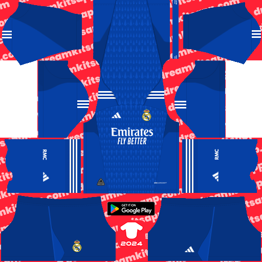 Kit Real Madrid / LaLiga EA Sports 2023-2024 GK Visitante Dream League Soccer
