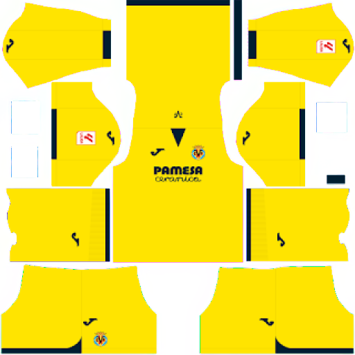 Home Kit Villarreal / LaLiga EA Sports 2023-2024 Dream League Soccer
