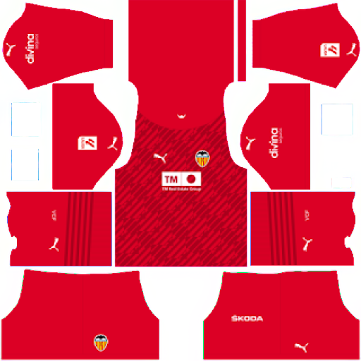 GK Home Kit Valencia / LaLiga EA Sports 2023-2024 Dream League Soccer