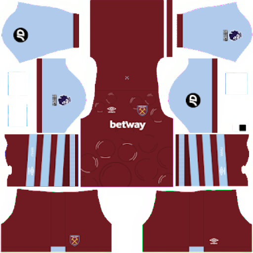 Kit West Ham / Premier League 2023-2024 Dream League Soccer