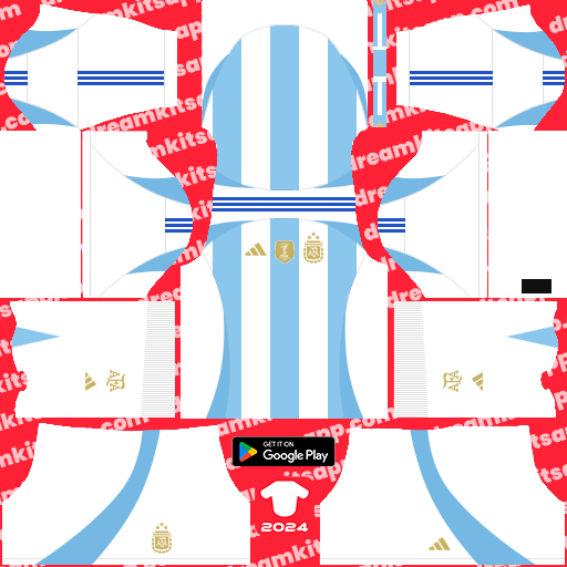 Kit Argentina / Copa América 2024 Dream League Soccer