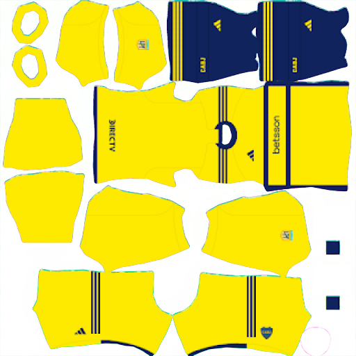 Kit CA Boca Juniors / Liga Argentina 2023 Visitante Dream League Soccer