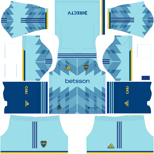 Kit CA Boca Juniors / Liga Argentina 2023 Tercero Dream League Soccer