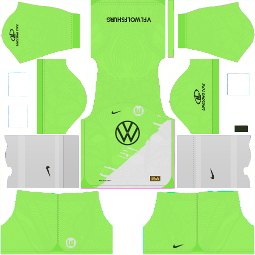 Kit VfL Wolfsburg / Bundesliga 2023-2024 Dream League Soccer