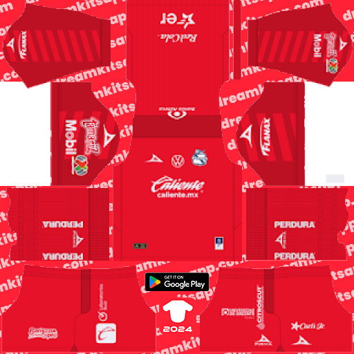 Kit Club Puebla / Liga MX 2023-2024 GK Visitante Dream League Soccer