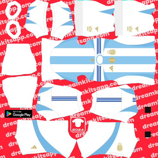Home Kit Argentina / Copa América 2024 Dream League Soccer
