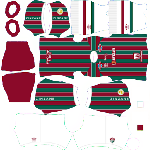 Kit Fluminense FC / Brasileirão 2023 Local Dream League Soccer
