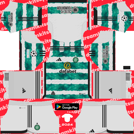 Kit Celtic FC / Scottish Premiership 2023-2024 Dream League Soccer
