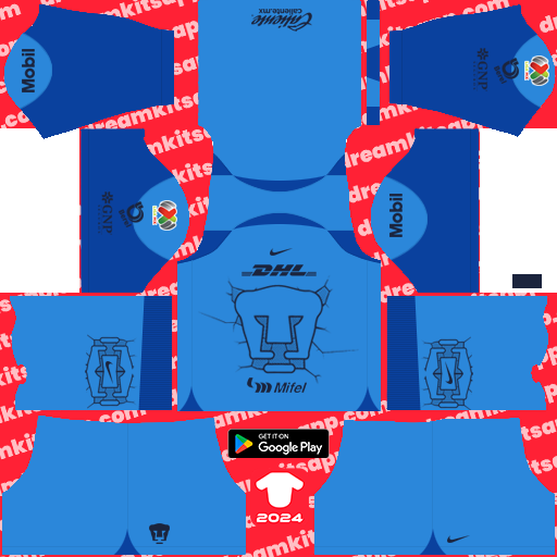 GK Home Kit Pumas / Liga MX 2023-2024 Dream League Soccer