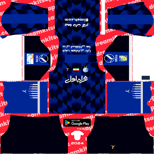 Kit Esteghlal FC / Iran Pro League 2022-2023 Tercero Dream League Soccer